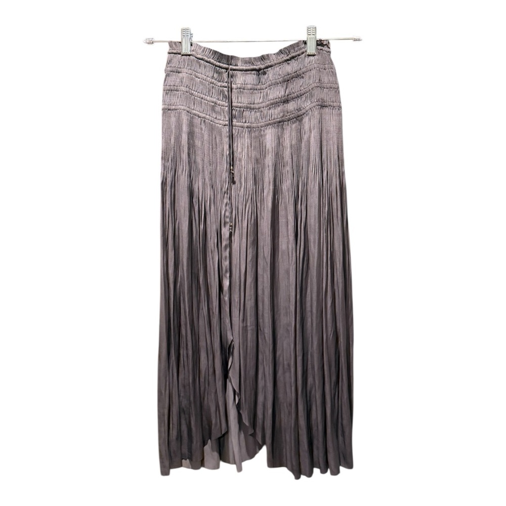 Ulla Johnson Gray Pleated Midi Skirt Size 4